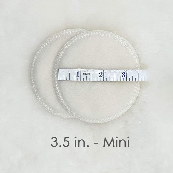 Merino Wool Nursing Pads, Style Softline, Regular Thickness, Size 3.5 in. Diameter