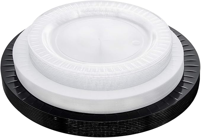 Party Essentials Elegance Quality Hard Plastic 7.5-Inch Round Party/Salad Plates - Image 4