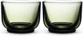 Fellow Pirch Cortado Cups 4.5 oz, Soda Lime Glass Woodland | Curved Interior by Unknown