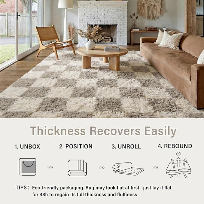 PureCozy Modern Rug 4x6 for Living Room - Image 4
