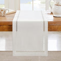 Rustic Burlap Table Runner, Off White Table Runners 48 inches Long | Double by Aoztio