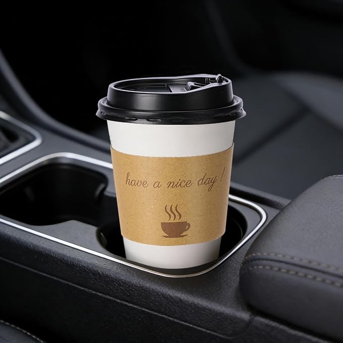 BYSNOW 500 pack 16 oz Bulk Disposable Paper Coffee Cups - Image 5