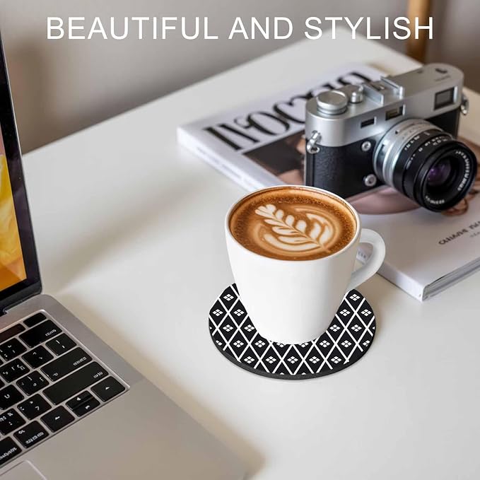 Minimalist Art Coasters Set of 6, Absorbent Coasters - Image 7