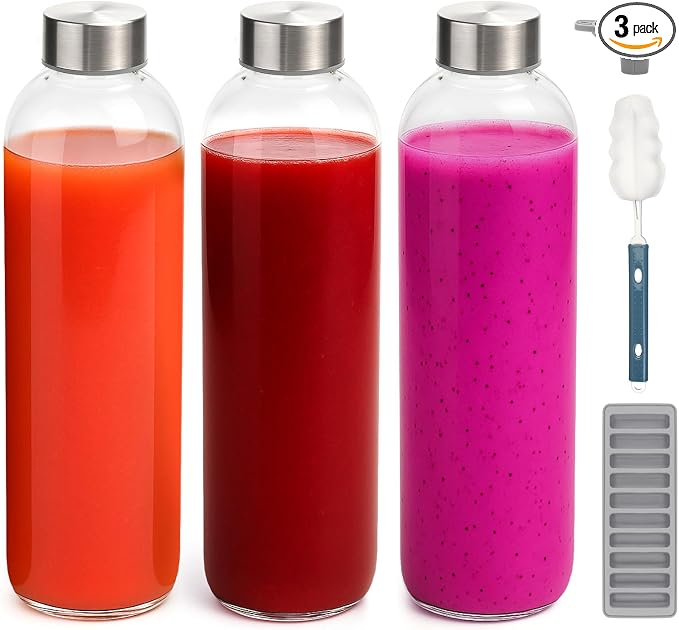 Zukro Clear Glass Water Bottles by ZukroDrinkware