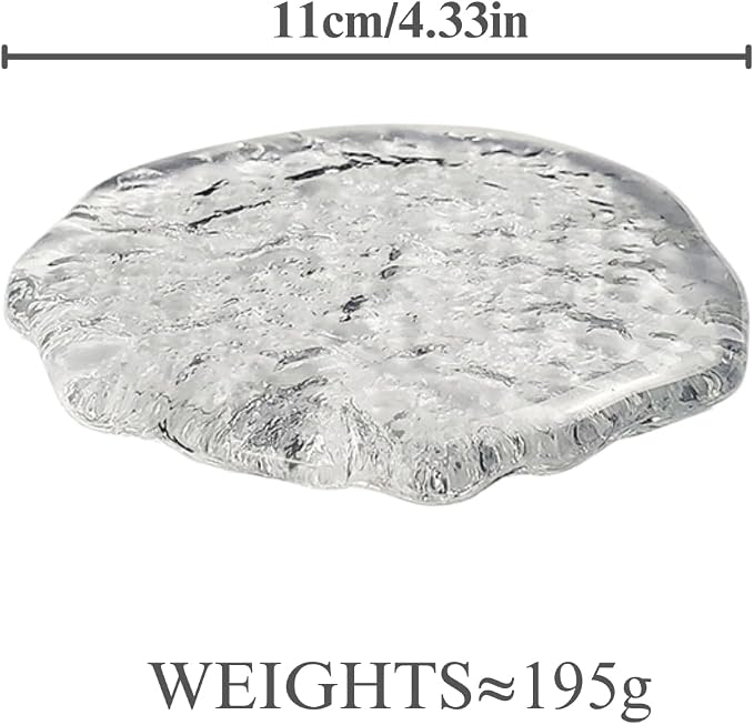 Lead-Free Crystal Glass Round Coasters, Transparent Design, Thickened and - Image 7