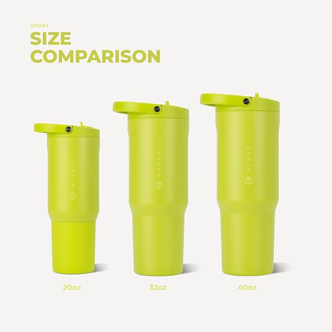 HydroJug Sport 40 oz Insulated Stainless Steel Water Bottle, Lemon Lime - Image 5