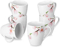 VEWEET Coffee Mugs Set of 6, 11 OZ Floral Ceramic Mugs, ANNIE | 11 OZ Floral by VEWEET