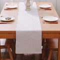 2 Piece Fabric in 1, Soft Caddice Faux Linen 2 Side Table Runner, eco-Friendly by NATUS+WEAVER