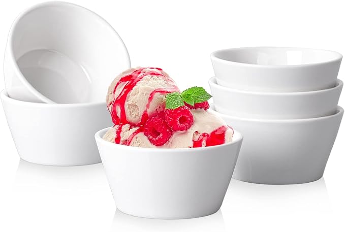 Taeochiy Porcelain Small Bowls, 8 Ounce Dessert Bowls, Ramekins Oven Safe by Taeochiy