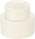 102 Pcs Ivory Plastic Plates, Disposable Party Plates Include 51 Ivory Dinner by I00000