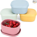 4 pcs 10 oz Silicone Snack Containers by AOEDEO