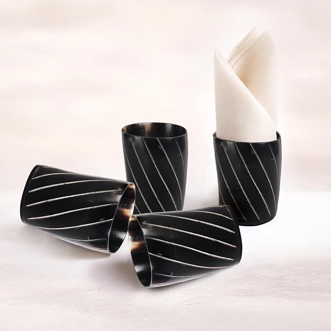 Handicrafts Home Viking Horn Shot Glasses Set of 12, Rustic Viking Drinkware - Image 3