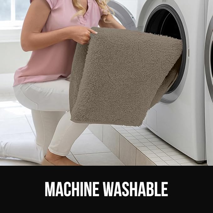 GORILLA GRIP Ultra Soft Washable Area Rug, 6x9, Stain and Slip Resistant Plush Thick Carpet for Bedroom Living Room, No Shed Floor Rugs, Pet Friendly, Dorm Essentials, Kids Nursery Home Decor, Taupe