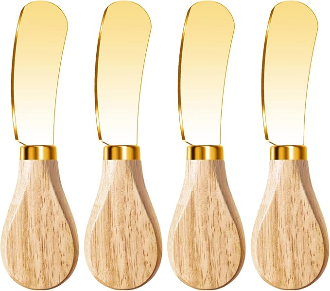 Butter Knife Spreader, Cheese Spreader Knives Set of 4, Stainless Steel Butter by MLURCU