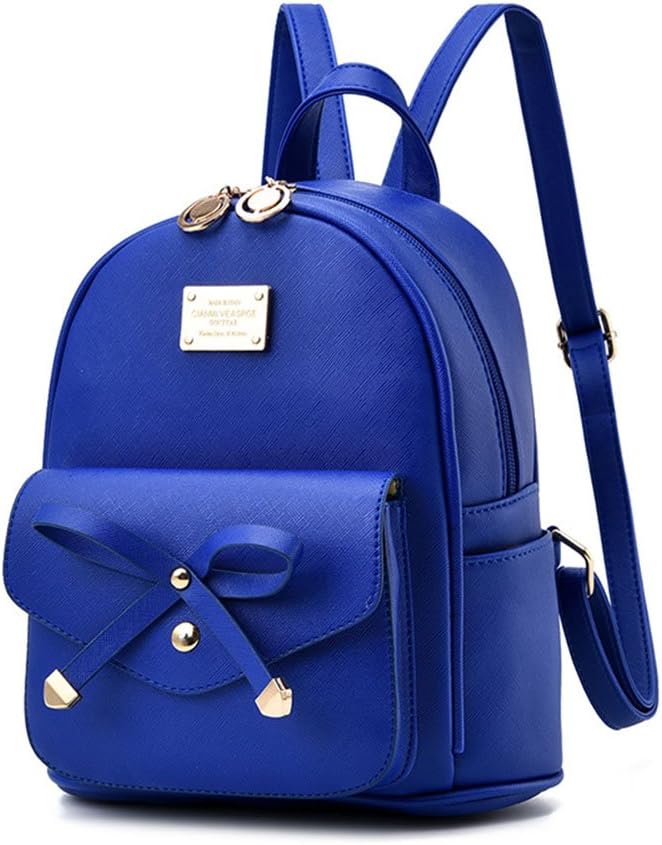 I IHAYNER Girls Bowknot Cute Leather Backpack Mini Backpack Purse for Women