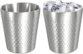 uxcell 2 Pcs Stainless Steel Cups, 9oz/260ml Metal Cups Diamond Textured by uxcell