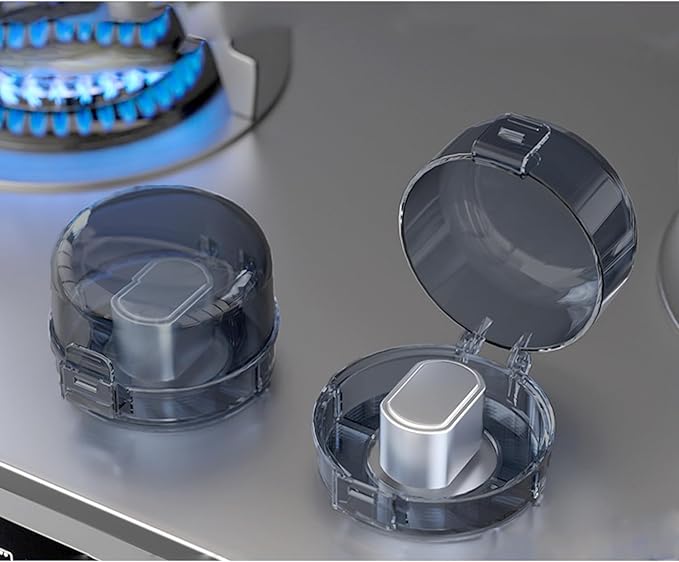 2 Pack Deadbolt Child Safety Lock Cover, Child Proof Door Knob Cover, Large Size Door Safety Deadbolt Lock for Kids, 2.76 * 2.14"