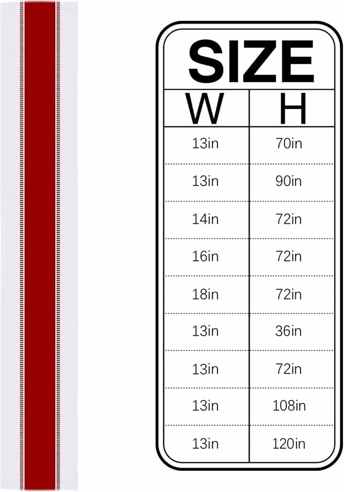 Red Stripes Table Runners 108 inches Long, Non Slip Modern Table Runner Dresser - Image 6