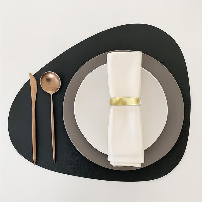Cuff Brushed Gold Napkin Rings Set of 60, Modernist Napkin Ring Holder - Image 7