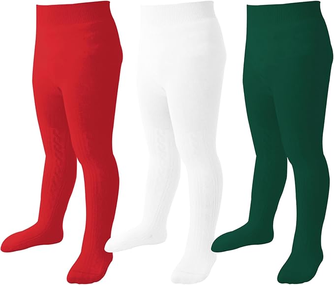 Mini angel Baby Tights Toddler Girl Tights Seamless Cable Knit Leggings Soft Cotton Stockings Pantyhose 3/4/5 Pack