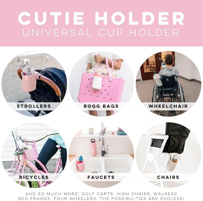 Ryan & Rose Cutie Holder Universal Stroller Cup Holder (Ballet)