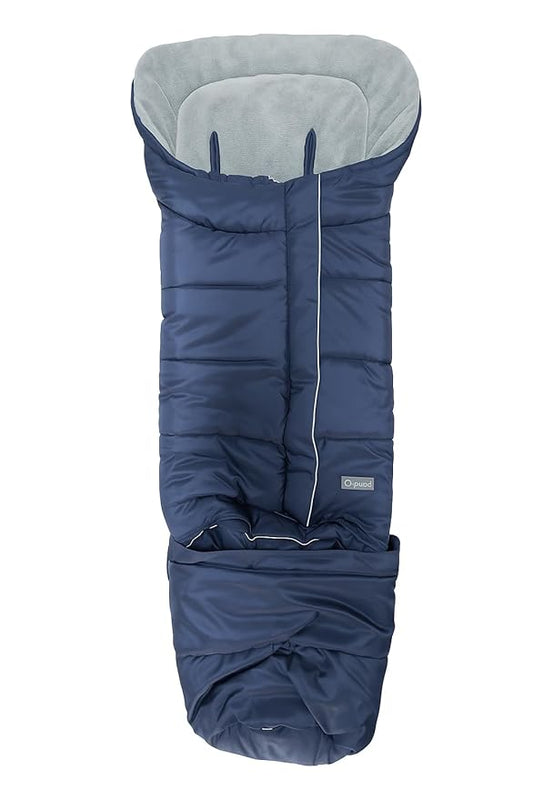 Orzbow Universal Stroller Bunting Bag with Extra Footmuff for Toddler, Kids, Warm Waterproof Stroller Blanket, Winter Cover, Baby Bunting Bag - Protect Babies from Cold Winds, Blue