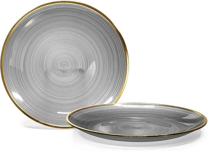 " OCCASIONS " 200pcs set-Wedding Party Disposable Plastic Plate Set -25 x 10'' - Image 3