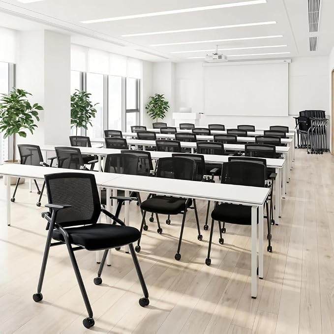 8 Pack Folding Office Chair - Image 2