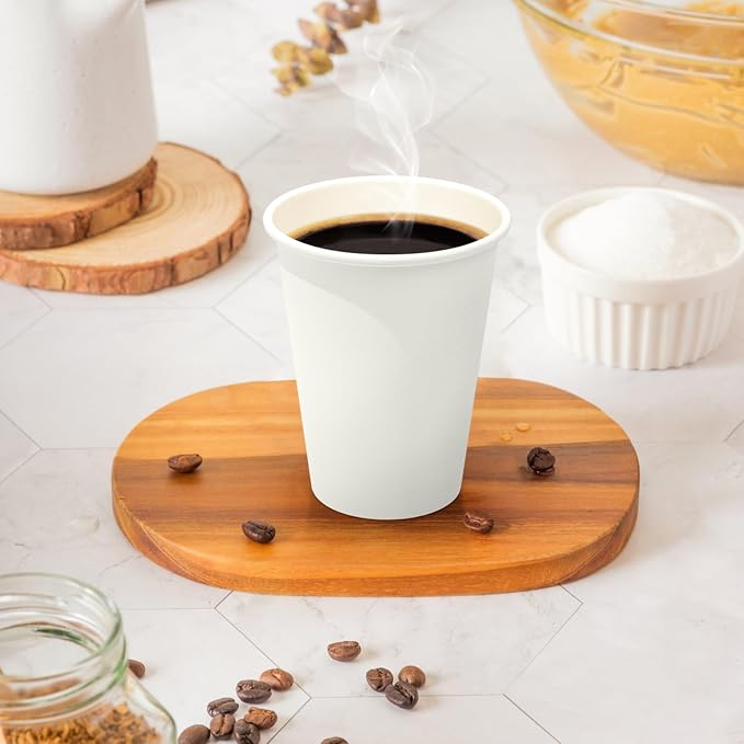 Dealusy 360 Count 12 oz Coffee Cups, Leak-Free Food Safe Paper Cups 12 oz - Image 4