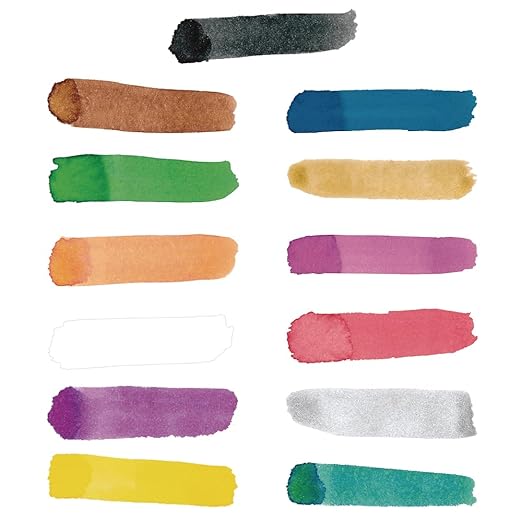 Colorations Classic Colors Liquid Watercolor Paint, Art Supplies, Set of 13 - 8oz Bottles in Vibrant Colors, Classroom Projects, Non-Toxic, Easy Wash, School, Craft Supply, - Made in the USA