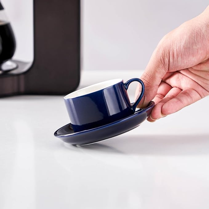 Espresso Cups Set of 4, 4oz Stackable Coffee Cups - Image 6