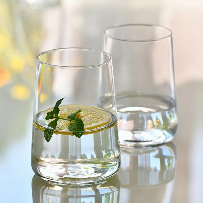 Krosno Infinity Drinking Glasses Set of 6 – 16.6 oz Water Juice Glasses - Image 4
