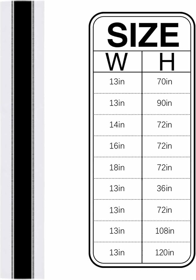 Black and White Table Runners 36 inches Long, Non Slip Stripes Modern Table - Image 6