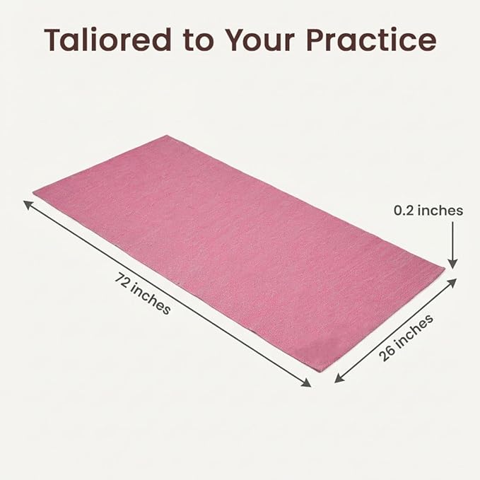 LFH Home Handmade Cotton Yoga Mat Cotton Rug picnic mat - Image 2