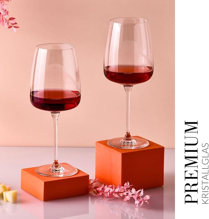 Krosno Red Wine Glasses, 20.3 oz, Modern Collection, Versatile and Durable - Image 4