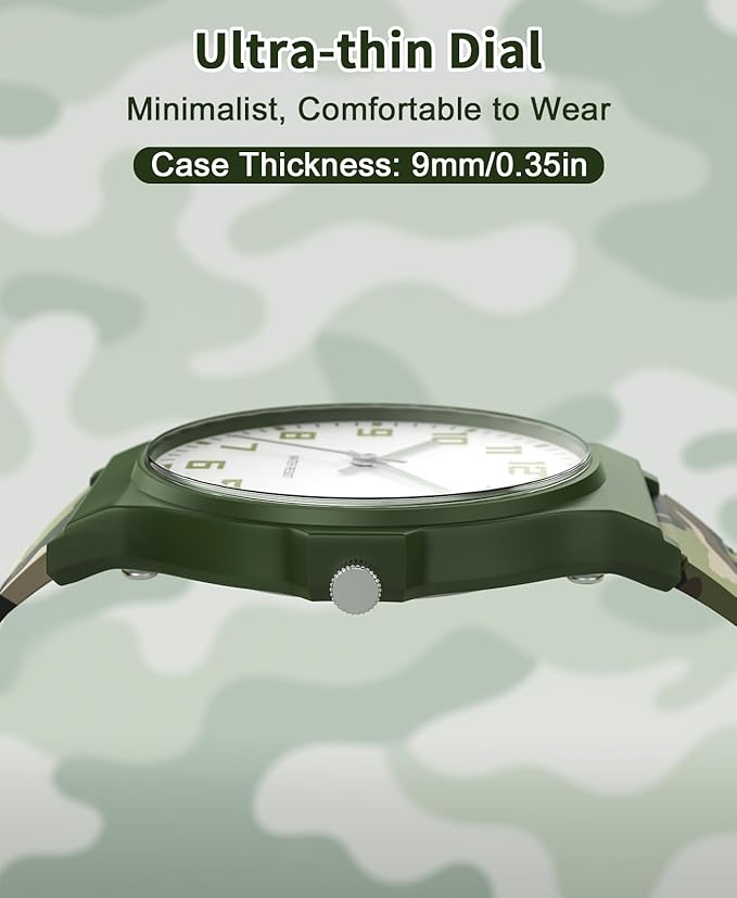 Kids Analog Watch Boys Girls, 30M Waterproof, Sports Watch for Boys, Easy to Read Children's Thin Dial Wrist Watches with Soft Band, for Ages 5-15 Kids Great Birthday Gifts Christmas Day