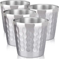 Beasea Stainless Steel Cups, 4 Pack 6oz Metal Drinking Stackable Double Wall by Beasea