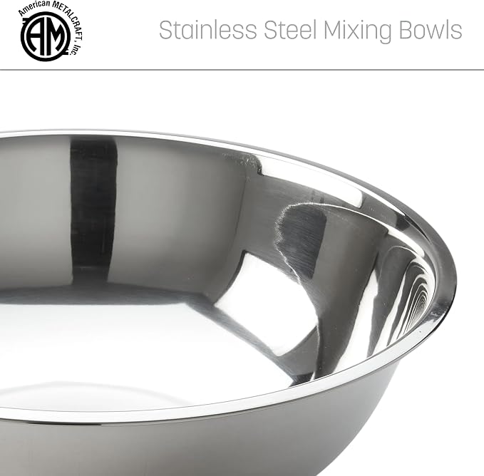 American METALCRAFT, Inc. 3 qt Stainless Steel Mixing Bowl - Image 5