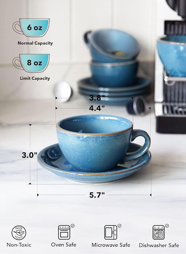 LE TAUCI 6 oz Cappuccino Cups - Image 7