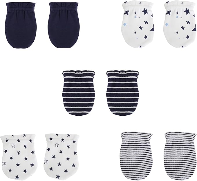 5 Pairs Baby Not Scratch Mittens 0-6 Months New Born Boy Girl Gloves Cute Infant Accessories
