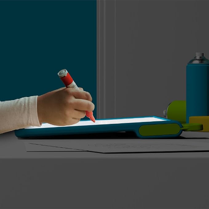 Discovery™ Glow Tracing Light-Up Art Tablet – Includes 10 Templates, 10 Blank Sheets, 6 Washable Markers| Writing Drawing Tablet for Kids| Craft Kit for Boys Girls| Doodle Board Drawing Pad Toy Gift