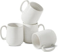 HASENSE Coffee Mugs Set of 4, 15 Ounce Porcelain Latte Mug Set by Hasense