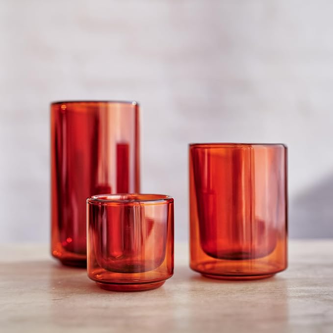 Terra Kaffe Sienna Picco 3 oz Double-Walled Espresso Glasses – Borosilicate - Image 5