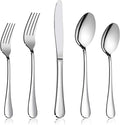 Flatware Set, E-far 20-Piece Silverware Set Stainless Steel Cutlery Sets by E-far
