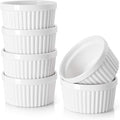 DOWAN Ramekins 10 oz Oven Safe for Creme Brulee, Porcelain Souffle Dishes by DOWAN