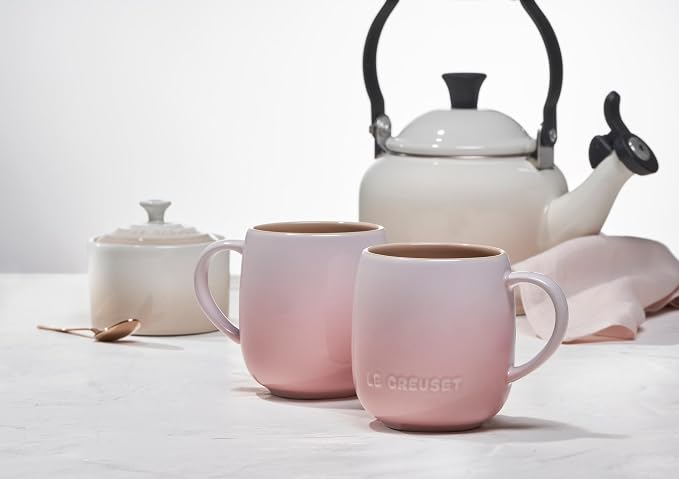Le Creuset Stoneware Set of 4 Heritage Mugs, 13 oz. each, Sea Salt - Image 7
