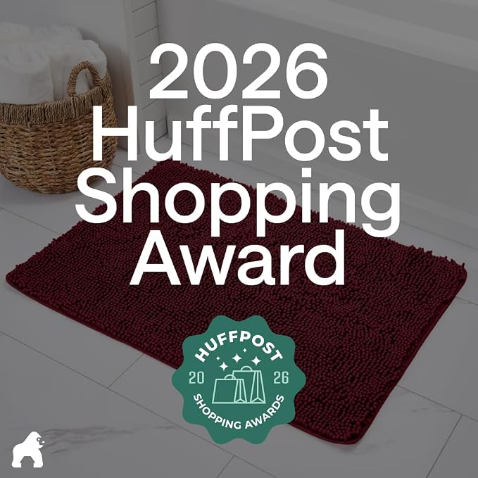 GORILLA GRIP Bath Rug Mat 44x26, Soft Absorbent Chenille, Quick Dry Microfiber - Image 6
