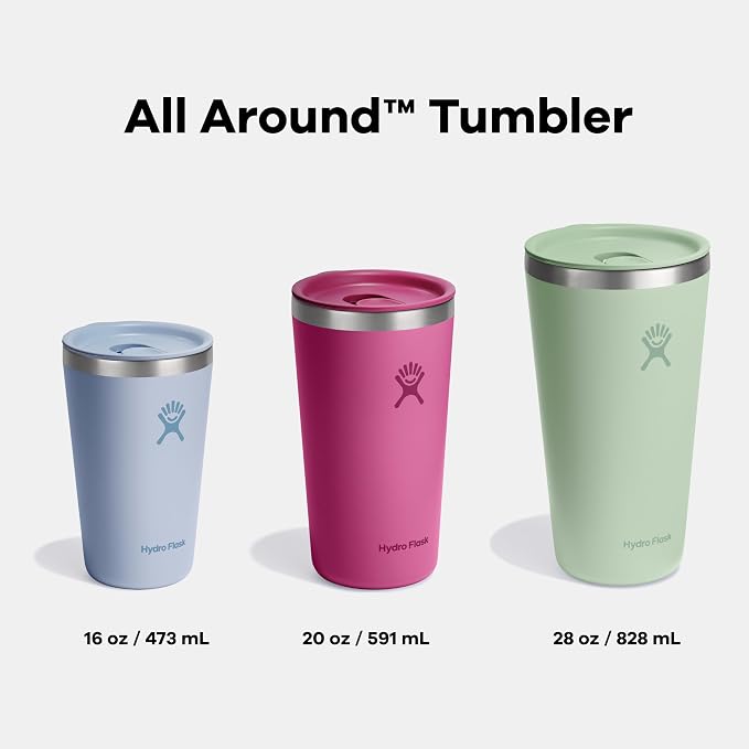Hydro Flask All Around Tumbler Press-in Lid, Insulated Travel Mug, Stainless - Image 6