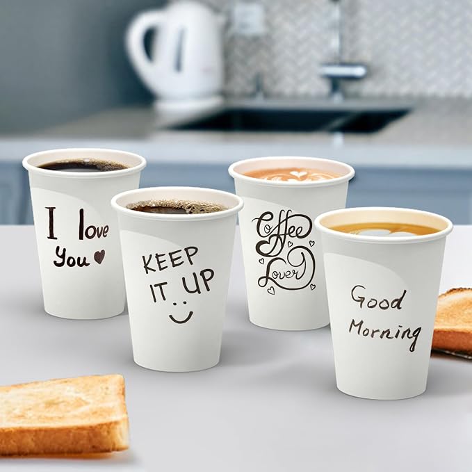 Dealusy 360 Count 12 oz Coffee Cups, Leak-Free Food Safe Paper Cups 12 oz - Image 7