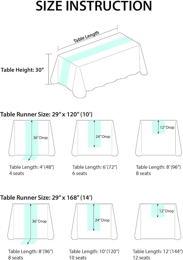 Ling's Moment Lilac Gauze Cheesecloth Table Runner, 14FT | Light Purple Sheer - Image 6